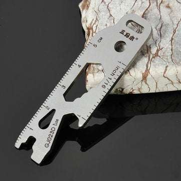 Sanrenmu GJ023D Multi Tools Kit Nail Puller Wrench Opener Keychain