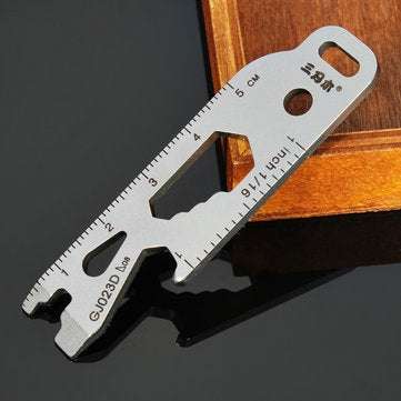 Sanrenmu GJ023D Multi Tools Kit Nail Puller Wrench Opener Keychain