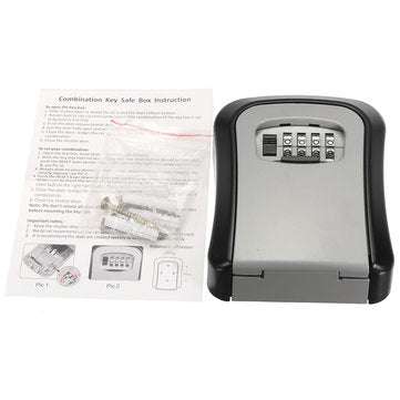 Safe Security Outdoor Storage Key Hide Safe Box Wall Mounted Combination Lock Lockout