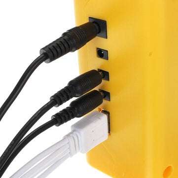 Solar Panel Power Lighting System + 2 LED Light Bulbs USB Charger Support FM Bluetooth SD Card