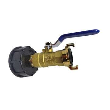 S60x6 IBC Faucet Tank Coarse Thread Drain Adapter to 3/4`` Brass Outlet Tap Fixing Connector Replace