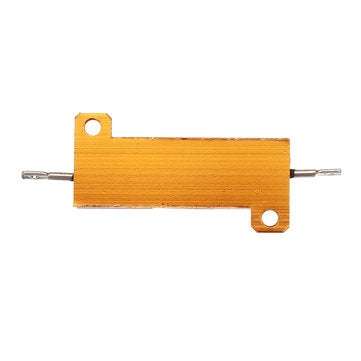 RX24 50W 50R 50RJ Metal Aluminum Case High Power Resistor Golden Metal Shell Case Heatsink Resistanc