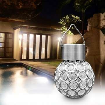 Solar Hanging LED Plastic Ball Light Bulb Colorful / Pure White Outdoor Garden... (COLOR.: COLORFUL)