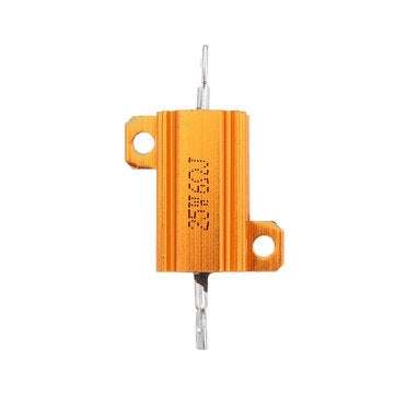 RX24 25W 6R 6RJ Metal Aluminum Case High Power Resistor Golden Metal Shell Case Heatsink Resistance