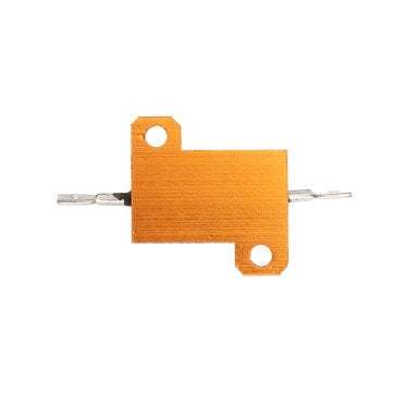 RX24 25W 6R 6RJ Metal Aluminum Case High Power Resistor Golden Metal Shell Case Heatsink Resistance