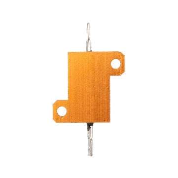 RX24 25W 6R 6RJ Metal Aluminum Case High Power Resistor Golden Metal Shell Case Heatsink Resistance