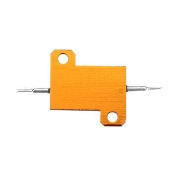 RX24 25W 1R 1RJ Metal Aluminum Case High Power Resistor Golden Metal Shell Case Heatsink Resistance