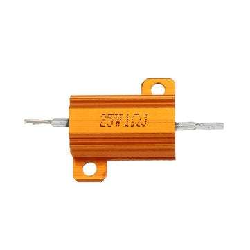 RX24 25W 1R 1RJ Metal Aluminum Case High Power Resistor Golden Metal Shell Case Heatsink Resistance