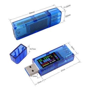 RUIDENG AT34 USB3.0 IPS HD Color Screen USB Tester Voltage Current Capacity Energy Power Tester