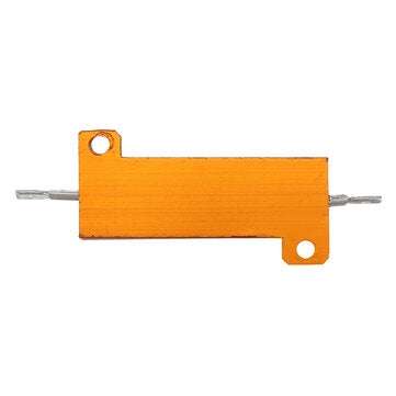 RX24 100W 2R 2RJ Metal Aluminum Case High Power Resistor Golden Metal Shell Case Heatsink Resistance
