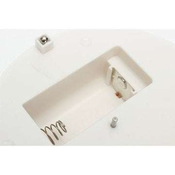 Round White Velvet Top Electric Motorized 360 Rotating Turntable Jewelry Ornament Display Stand