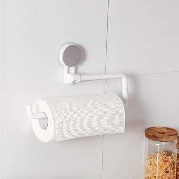 Roll Paper Storage Holder Toilet Kitchen Tissue Towel Organizer Hanging Shelf Rack
