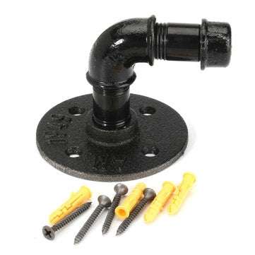 Retro Industrial Iron Pipe Wall Hang Wall Shelf Support Towel Hanging Hanger