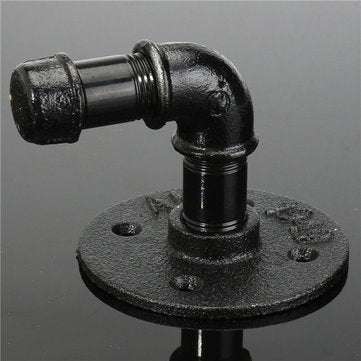 Retro Industrial Iron Pipe Wall Hang Wall Shelf Support Towel Hanging Hanger
