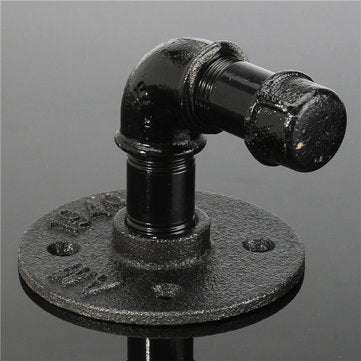 Retro Industrial Iron Pipe Wall Hang Wall Shelf Support Towel Hanging Hanger
