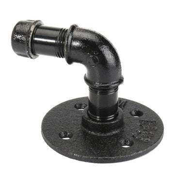 Retro Industrial Iron Pipe Wall Hang Wall Shelf Support Towel Hanging Hanger