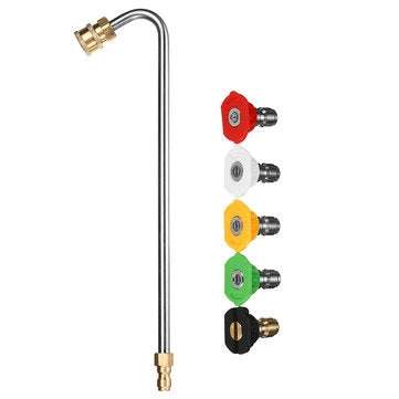 Pressure Washer Gutter Cleaner Attachment Angled Extension Wand for Gutter Cleaning 5 Spray Nozzle T