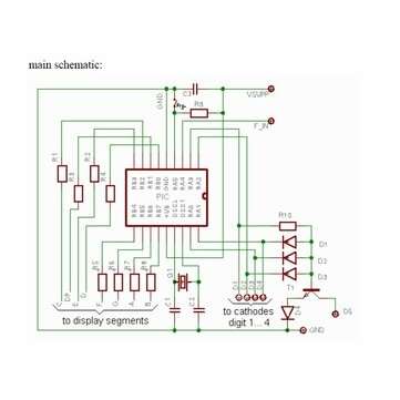 Original Hiland 1Hz-50MHz Five LED Display Frequency Counter With Frequency Oscillator Kit