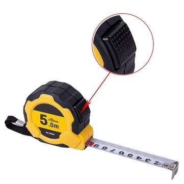 Retractable Ruler Tape Measure Key Chain Mini Pocket Size Metric Self-locking 5M
