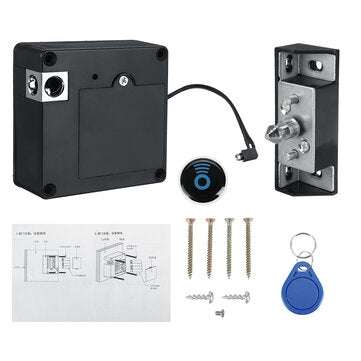 No-hole Sensor Cabinet Lock Electronic Hidden Home Furniture Door Drawers Lock (TYPE: 1KEY)