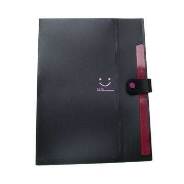 Paper Files Document Holder Folder Storage Binder Pouch Package for A4 Paper 4 In... (COLOR.: BLACK)