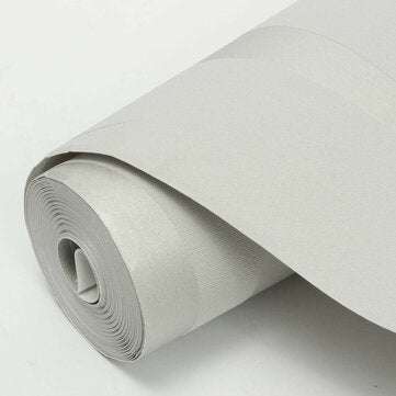 Silver 3D Non-Woven Fabric Wave Stripe Embossed Wallpaper Waterproof Modern Simple Non-Woven Fabric