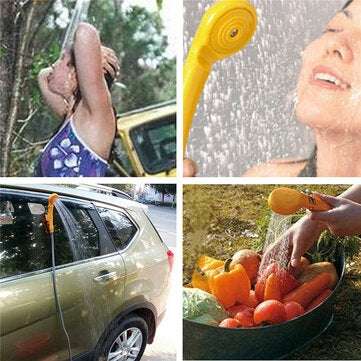 Portable Car Washer 12V Camping Shower DC Car Shower Washer Set Electric Pump for Outdoor Camping