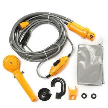 Portable Car Washer 12V Camping Shower DC Car Shower Washer Set Electric Pump for Outdoor Camping