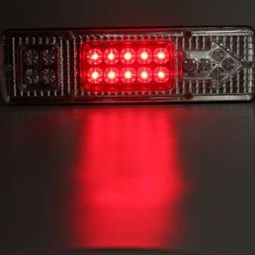 Pair 12V 0.5A 19LED Car Tail Light Stop Indicator Lamp for Trailers Trucks Lorries