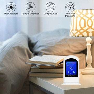 Rechargeable Carbon Dioxide Detector Portable LCD Digital CO2 Meter Carbon Dioxide Tester Temperatur