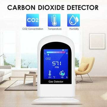 Rechargeable Carbon Dioxide Detector Portable LCD Digital CO2 Meter Carbon Dioxide Tester Temperatur