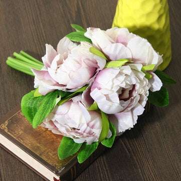Simulation Peony Artificial Colorful Flower Gerbera Wedding Party Home Cafe... (COLOR.: LIGHTPURPLE)