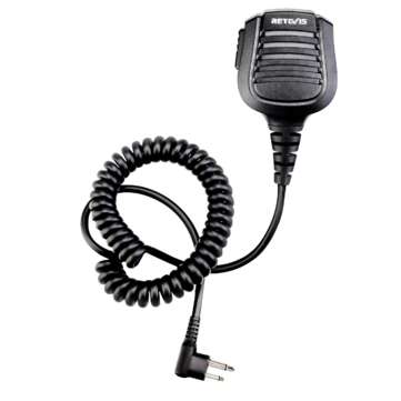 Retevis C9075A HM004 Motorcycle Double Needle Microphone for Two Way Radio Station IP55 Waterproof