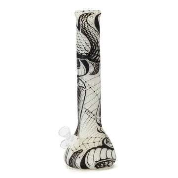 Night Luminous Hoo kah Smoking Glow In The Dark Water Pipe Silicone