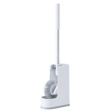 Silicone Toilet Brush Soft Bristle Wall-mounted Bathroom Toilet Brush Holder Clean Tool