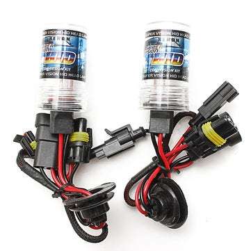 One Pair H1 35W Car Xenon HID Replacement Bulbs (COLOR TEMPERATURE: 6000K)