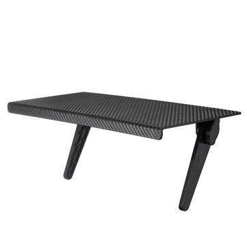 Monitor TV Top Shelf Home Office Punch-free Desk Table Top Stuffs Storage Rack Sun... (COLOR: BLACK)