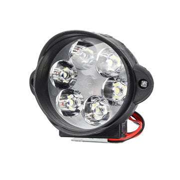 Motorcycle Headlight 6500k White Super Bright 6 LED Working Spot Light Motorbike Fog Lamp 1200LM LED