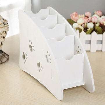 Multi Layers Remote Control Storage Box Cat Claw Shape Storage Holder Case Box Desktop Organizer