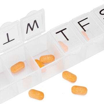 Portable Day Weekly Pill Organizer Box for Holder Storage Organizer