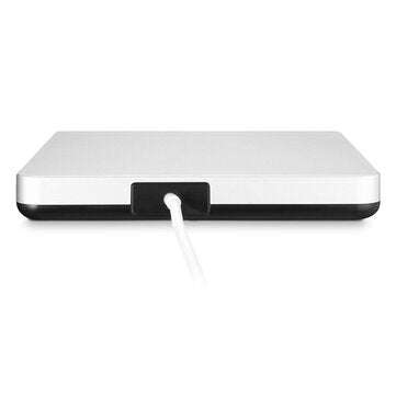 Portable USB 3.0 Silver External DVD-RW Max.24X High-speed Data Transmission for Win XP Win 7 Win 8