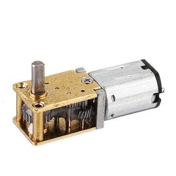 Machifit DC 3V 6V 12V Micro Turbo Worm Gear Motor Reduction M... (VOLTAGE: 6V | ROTATE SPEED: 70RPM)
