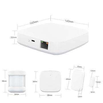 MoesHouse Tuya Zig bee Smart Hub Home Automation Scene Security Alarm System Smart Life