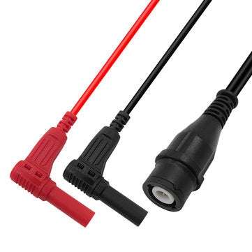 P1207 Fully insulated BNC Turning Plug Safety Banana Plug Cable 50 Ohm Impedance Q9 Connector RG58 C