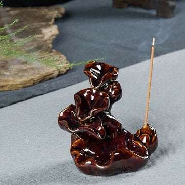 Porcelain Ceramic Backflow Incense Stick Burner Holder