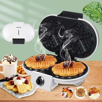 Multi-functional DoubleHead Waffle Maker Bubble Egg Cake Oven Breakfast Waffle Machine Electric B