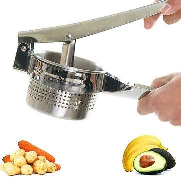 Potato Mashers Stainless Steel Puree Vegetable Garlic Presser Home Kitchen Tools Accessory