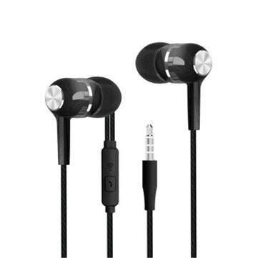 S12 Sport Earphone Wired Super Bass 3.5mm Handsfree Headset Earbuds With Mic for ... (COLOR.: BLACK)