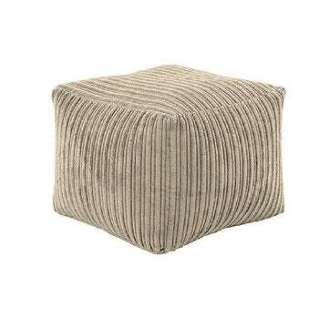 Seat Footstools Foot Rest Stool Pouffe Ottoman Furniture Beanbag Corduroy Cover (COLOR: WHITE)