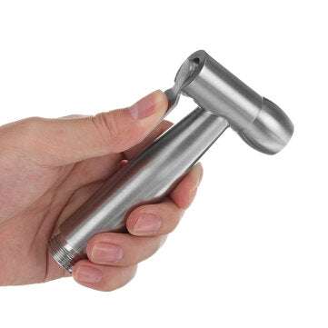 Portable Toilet Bidet Sprayer Stainless Steel Hand Held Shattaf Bathroom Shower Head Tool